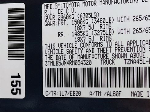 Certified 2024 Toyota Tacoma Limited image 27