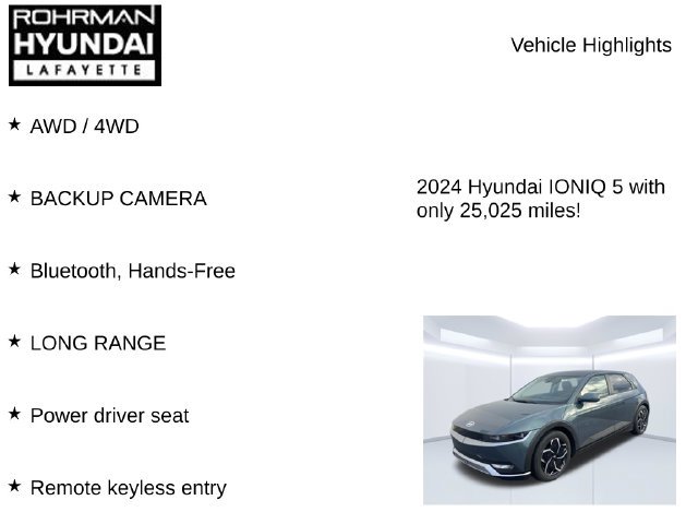 Used 2024 Hyundai Ioniq 5 SEL AWD/4WD image 7