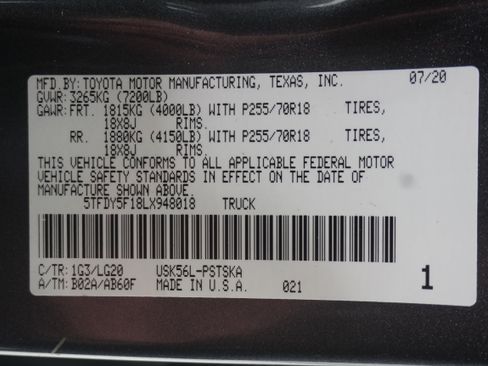 Used 2020 Toyota Tundra SR5 w/ SR5 Leather Package AWD/4WD image 32