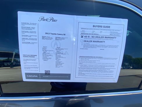 Used 2013 Toyota Camry SE FWD image 32