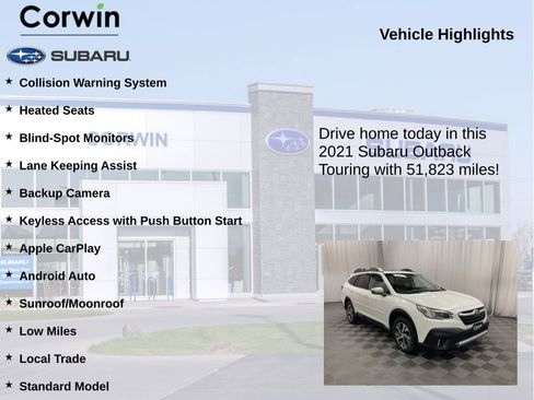 Used 2021 Subaru Outback Touring AWD/4WD image 6