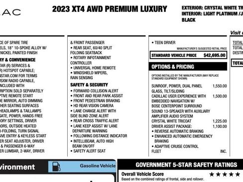 Used 2023 Cadillac XT4 Premium Luxury w/ Driver Assist Package AWD/4WD image 2