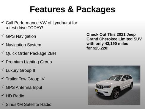 Used 2021 Jeep Grand Cherokee Limited w/ Luxury Group II AWD/4WD image 4