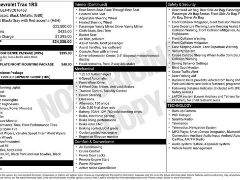 Used 2025 Chevrolet Trax RS w/ Driver Confidence Package FWD image 26