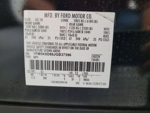 Used 2018 Ford Explorer XLT w/ Equipment Group 201A AWD/4WD image 33