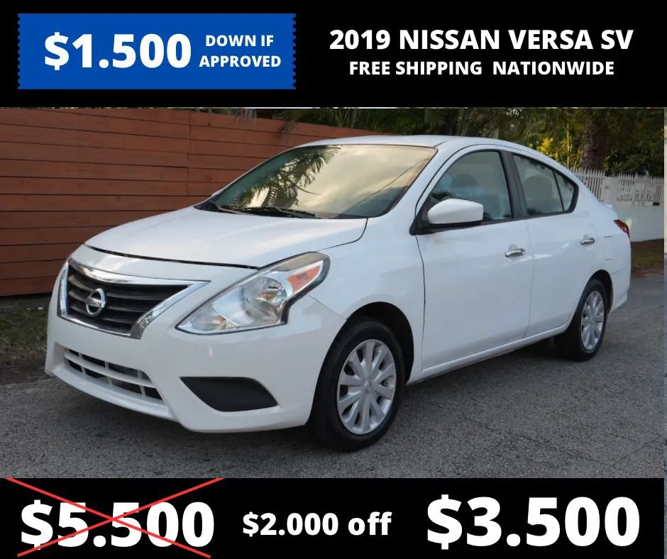 Used 2019 Nissan Versa SV FWD image 1
