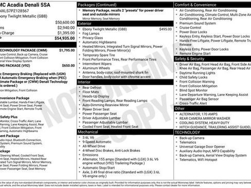 Used 2023 GMC Acadia Denali w/ Denali Technology Package image 5