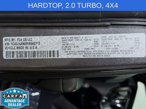 Used 2021 Jeep Wrangler Sport AWD/4WD image 29