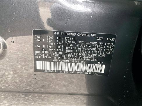 New 2026 Subaru Ascent Bronze Edition image 12