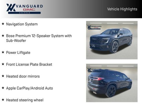 New 2026 GMC Acadia Elevation w/ Black Edition FWD image 10