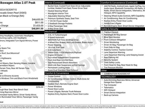 Used 2025 Volkswagen Atlas Peak Edition SE image 12