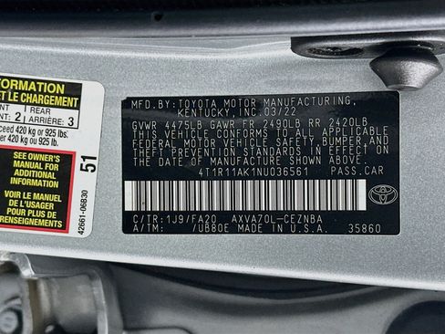 Used 2022 Toyota Camry LE FWD image 12