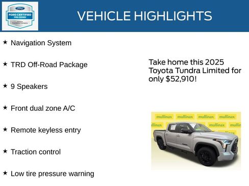 Used 2025 Toyota Tundra Limited w/ TRD Off-Road Package image 37