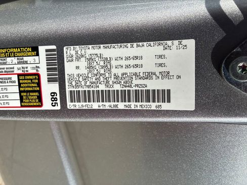 New 2026 Toyota Tacoma TRD Sport image 49