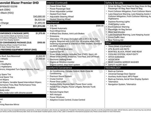 Certified 2025 Chevrolet Blazer Premier w/ Driver Confidence II Package image 39