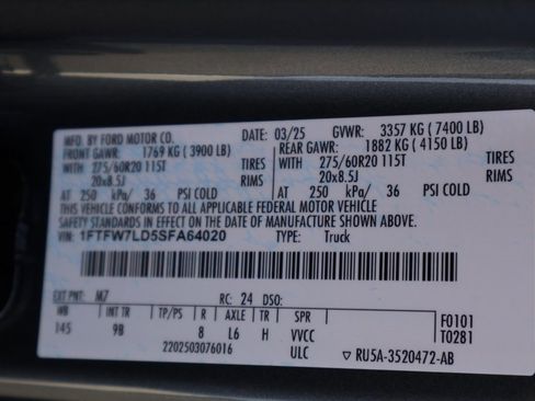 Used 2025 Ford F150 Platinum w/ Equipment Group 702A High image 34