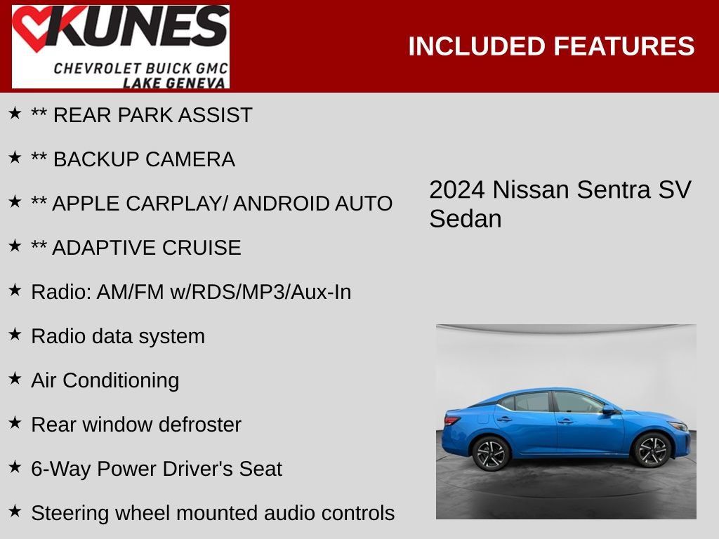 Used 2024 Nissan Sentra SV FWD image 2