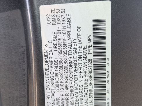 Certified 2023 Honda Odyssey Touring image 34