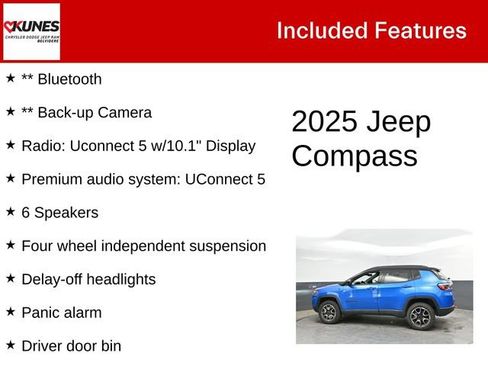 Used 2025 Jeep Compass Trailhawk AWD/4WD image 3