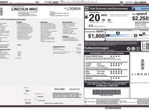 Used 2018 Lincoln MKC Reserve w/ Lincoln MKC Climate Package image 36