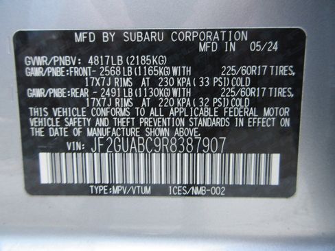 Used 2024 Subaru Crosstrek 2.0i AWD/4WD image 50