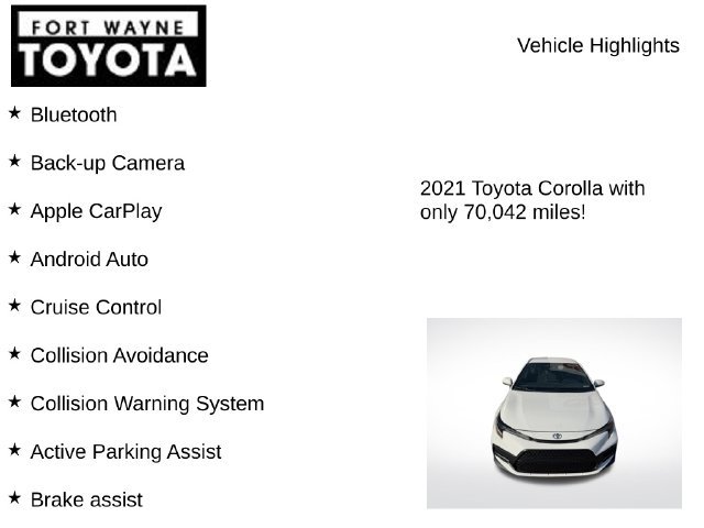 Used 2021 Toyota Corolla SE FWD image 7