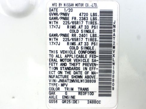 Used 2020 Nissan Rogue SV AWD/4WD image 47