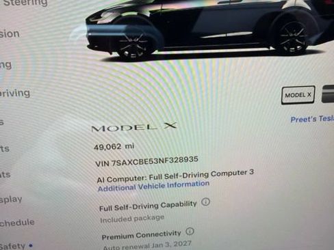 Used 2022 Tesla Model X AWD/4WD image 2