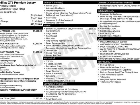 Used 2025 Cadillac XT6 Premium Luxury w/ Platinum Package FWD image 4