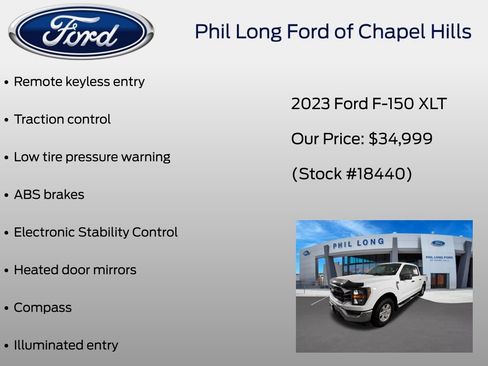 Certified 2023 Ford F150 XLT w/ Equipment Group 301A Mid AWD/4WD image 36