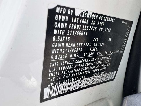 Used 2016 Volkswagen Tiguan S FWD image 22