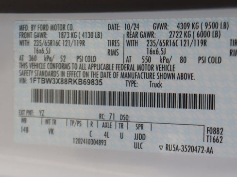 Used 2024 Ford Transit 350 148 High Roof Extended w/ Load Area Protection Package RWD image 41