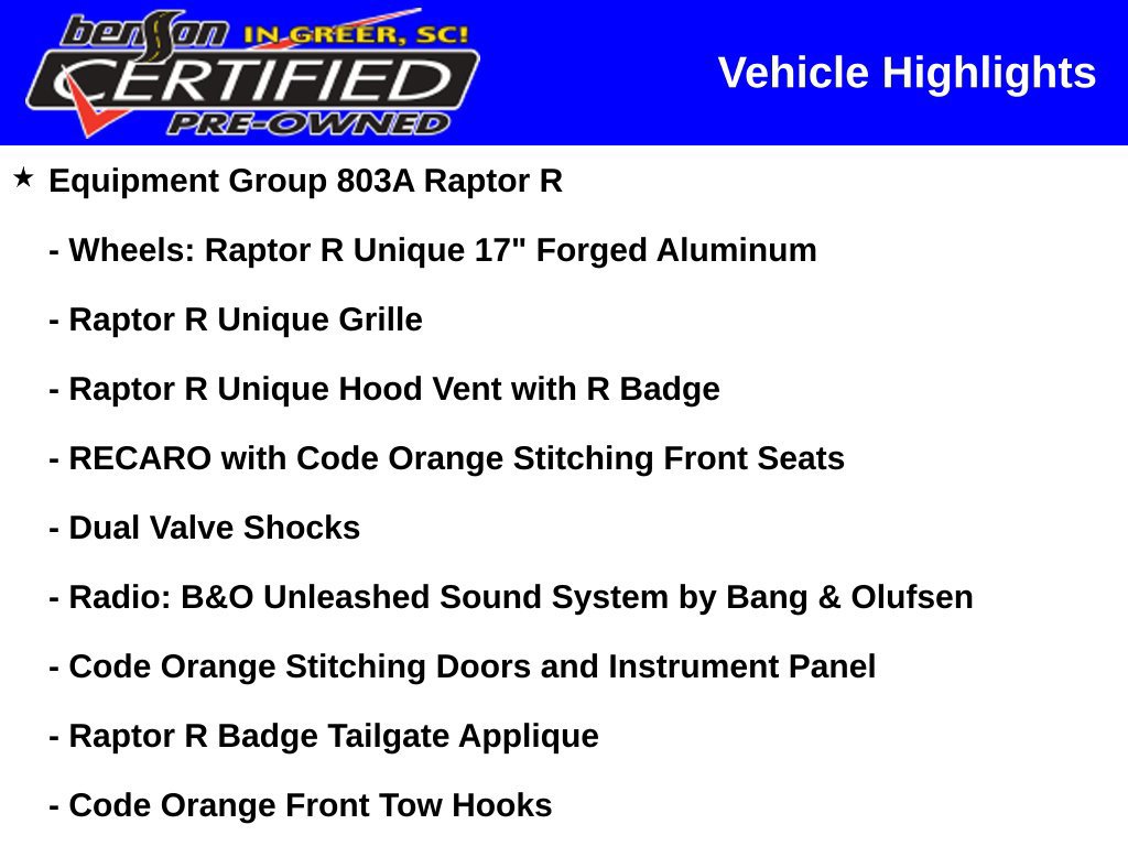 Used 2026 Ford F150 Raptor w/ Equipment Group 803A Raptor R AWD/4WD image 3