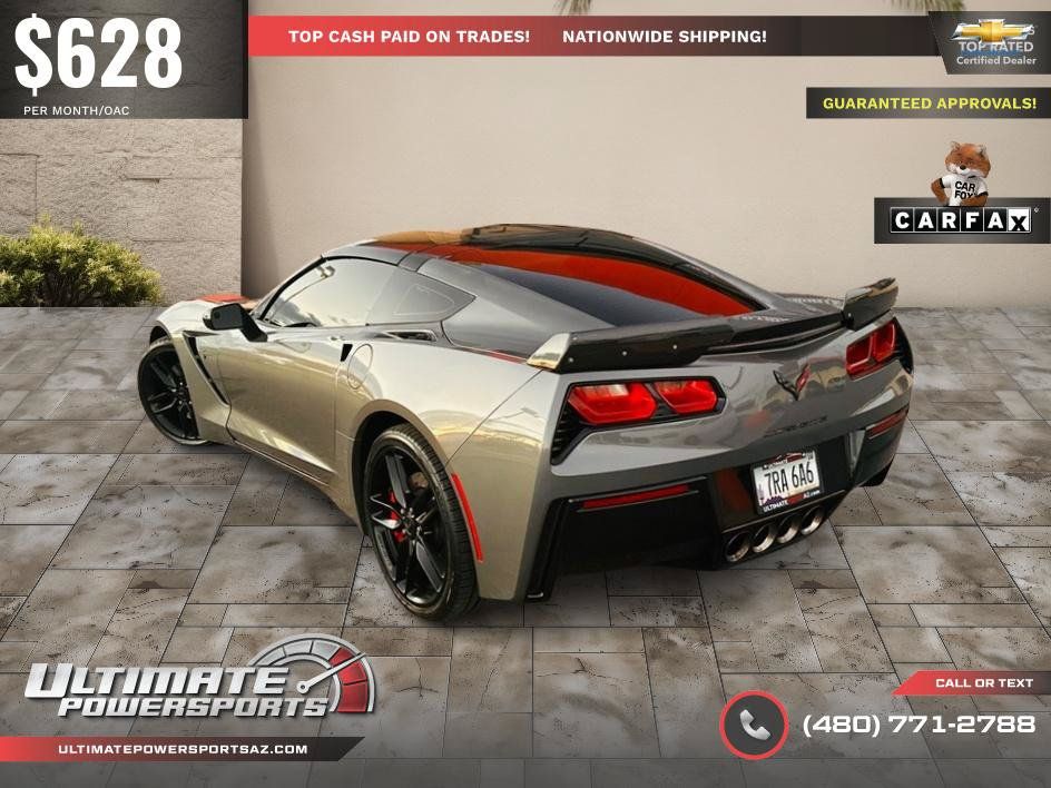 Used 2016 Chevrolet Corvette Stingray Coupe w/ Carbon Flash Badge Package RWD image 13