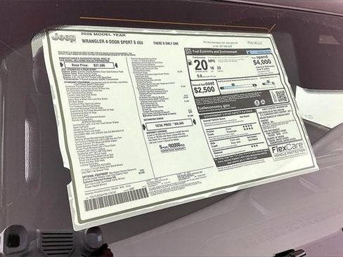 New 2026 Jeep Wrangler Sport S image 14