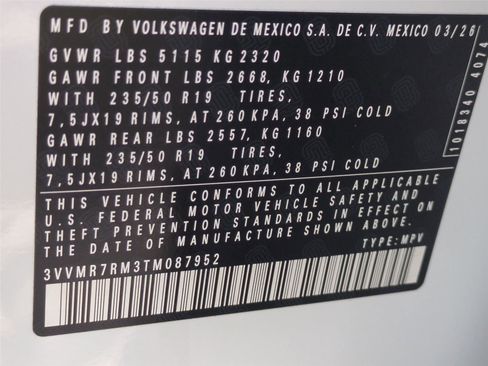 New 2026 Volkswagen Tiguan SE AWD/4WD image 24