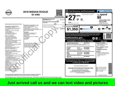 Used 2018 Nissan Rogue SV AWD/4WD image 1
