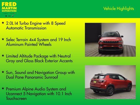 New 2026 Jeep Compass Limited w/ Sun, Sound & Navigation Group AWD/4WD image 7