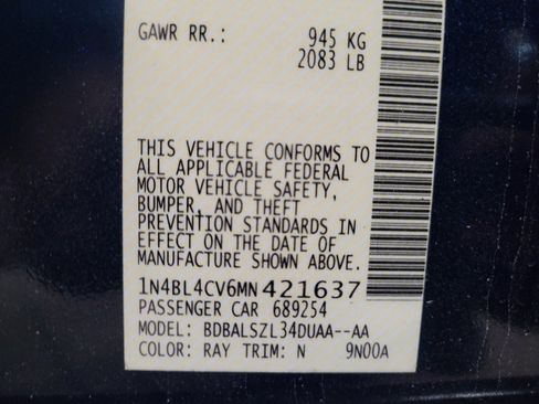 Used 2021 Nissan Altima 2.5 SR w/ SR Premium Package FWD image 33