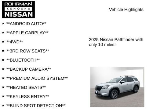 New 2025 Nissan Pathfinder SV w/ Black Appearance Package image 8