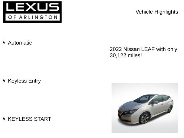 Used 2022 Nissan Leaf SV Plus w/ Protection Package FWD image 7