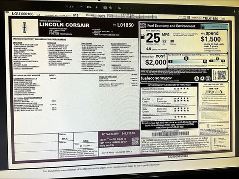 New 2026 Lincoln Corsair Premiere image 14