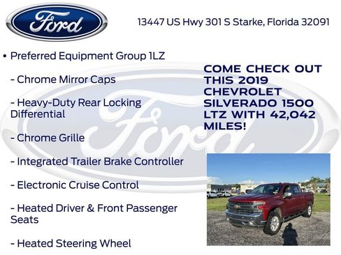 Used 2019 Chevrolet Silverado 1500 LTZ w/ LTZ Plus Package AWD/4WD image 22