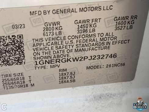 Used 2023 Chevrolet Traverse LT w/ LPO, Cargo Package FWD image 30