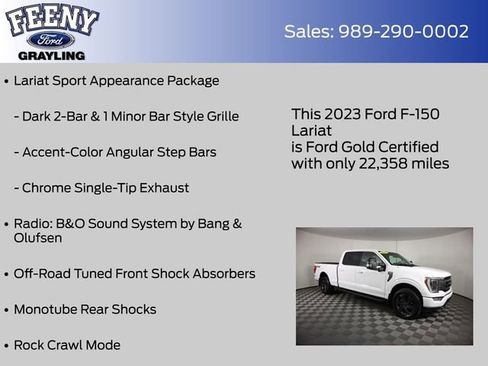 Used 2023 Ford F150 Lariat w/ Equipment Group 502A High AWD/4WD image 28