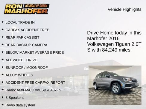 Used 2016 Volkswagen Tiguan S AWD/4WD image 15