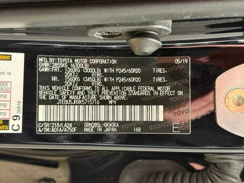 Certified 2019 Toyota 4Runner Limited AWD/4WD image 33
