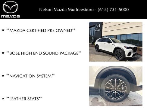 Certified 2025 MAZDA CX-70 Plug-In Hybrid w/ Premium Pkg image 31