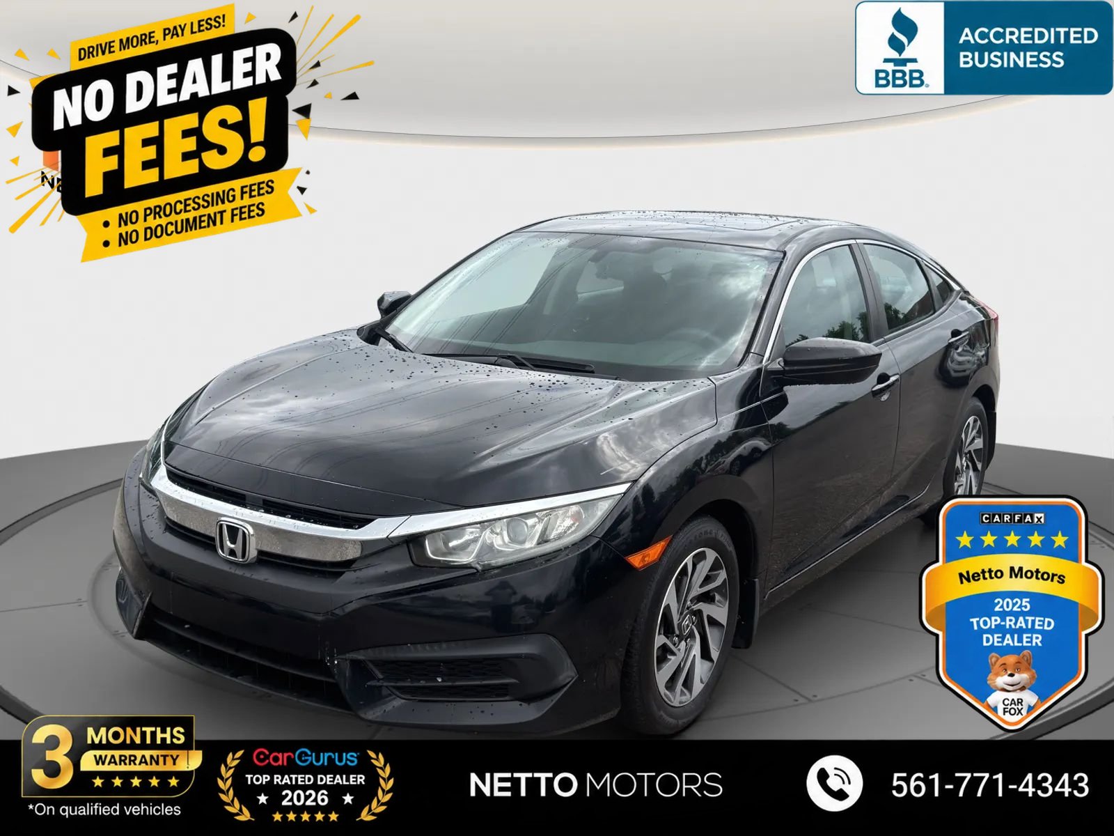 Used 2016 Honda Civic EX image 1