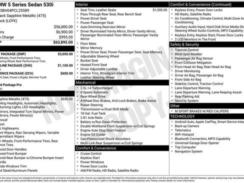 Used 2023 BMW 530i w/ M Sport Package image 40